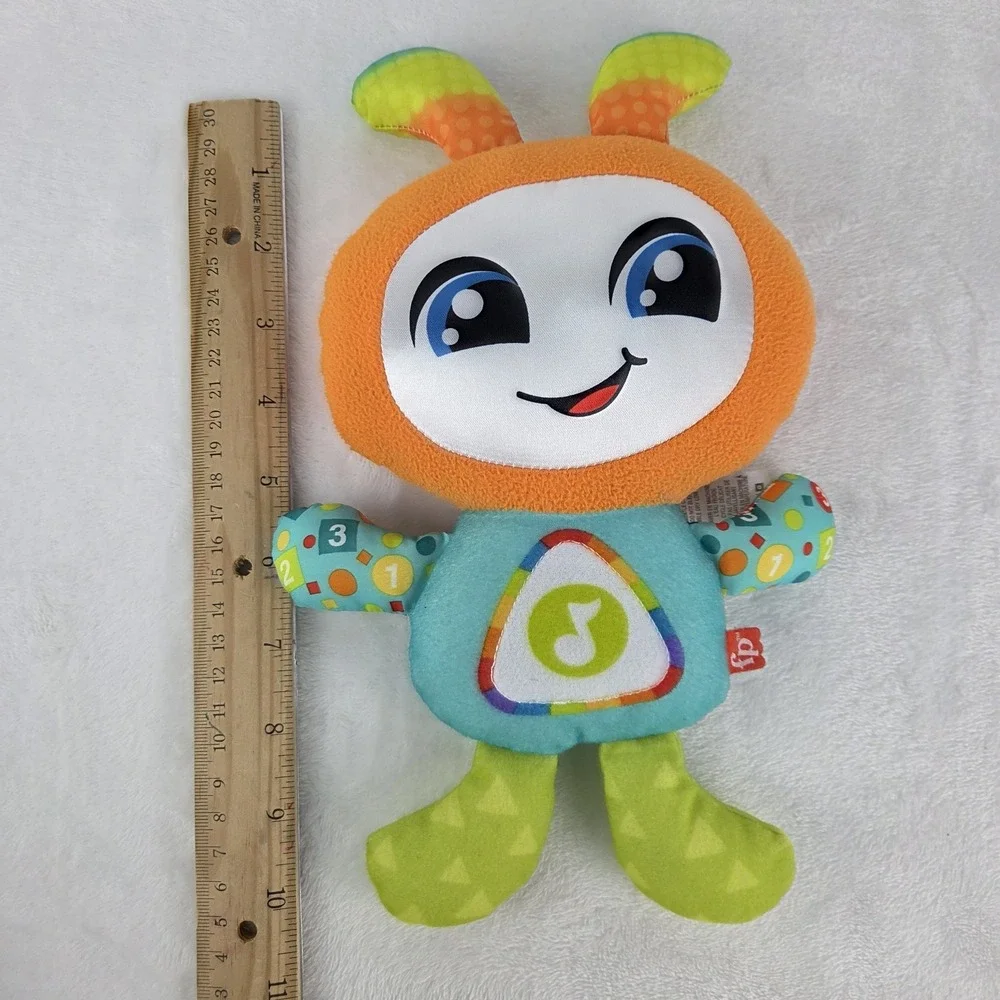 Fisher Price DJ Groovin' Go Light Up Plush Musical Baby Toy Used Tested Works